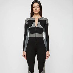 Maniere De Voir Technical Print Jumpsuit - Never Worn - US SIZE 4